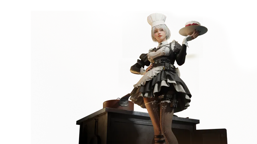 Support class character with medical and tactical equipment